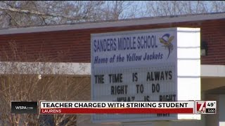 Teacher Charged With Hitting A Student In Laurens County