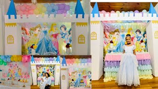 Disney Princess party Ideas\/ Dollar tree princess castle DIY \/New Dollar Tree Party Ideas