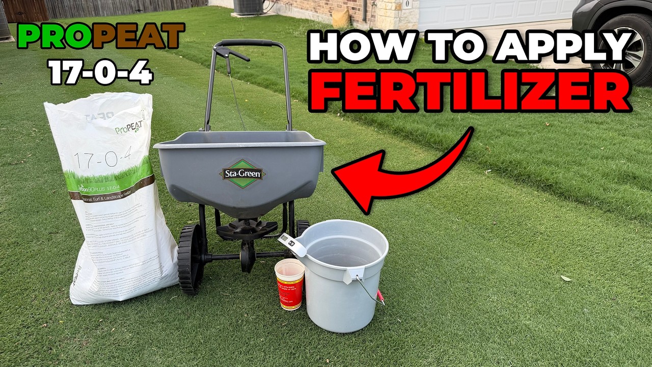 How To Apply Granular Fertilizer To Your Lawn - YouTube