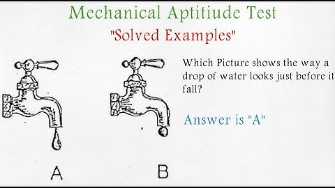 Mechanical Aptitude Test Solved Questions | Mechanical Comprehension Test |