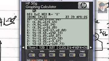 EECE 392 - Unbalanced 3ph transformer, the HP-50g computations.