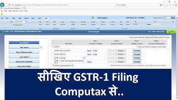 GSTR-1 II How to File GSTR-1 with Computax II Easy & Error Free in Hindi II Full Detail.
