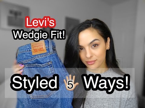 levi's wedgie high rise turn to stone