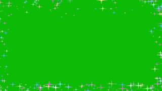 Green Screen Sparkle Frame Glitters Colour Shiny Футаж Рамка Блеск цветной Хромакей
