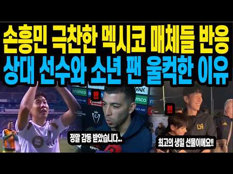 손흥민 극찬한 멕시코 매체들 반응상대 선수와 소년 <strong>팬</strong> 울컥한 <strong>이유</strong>