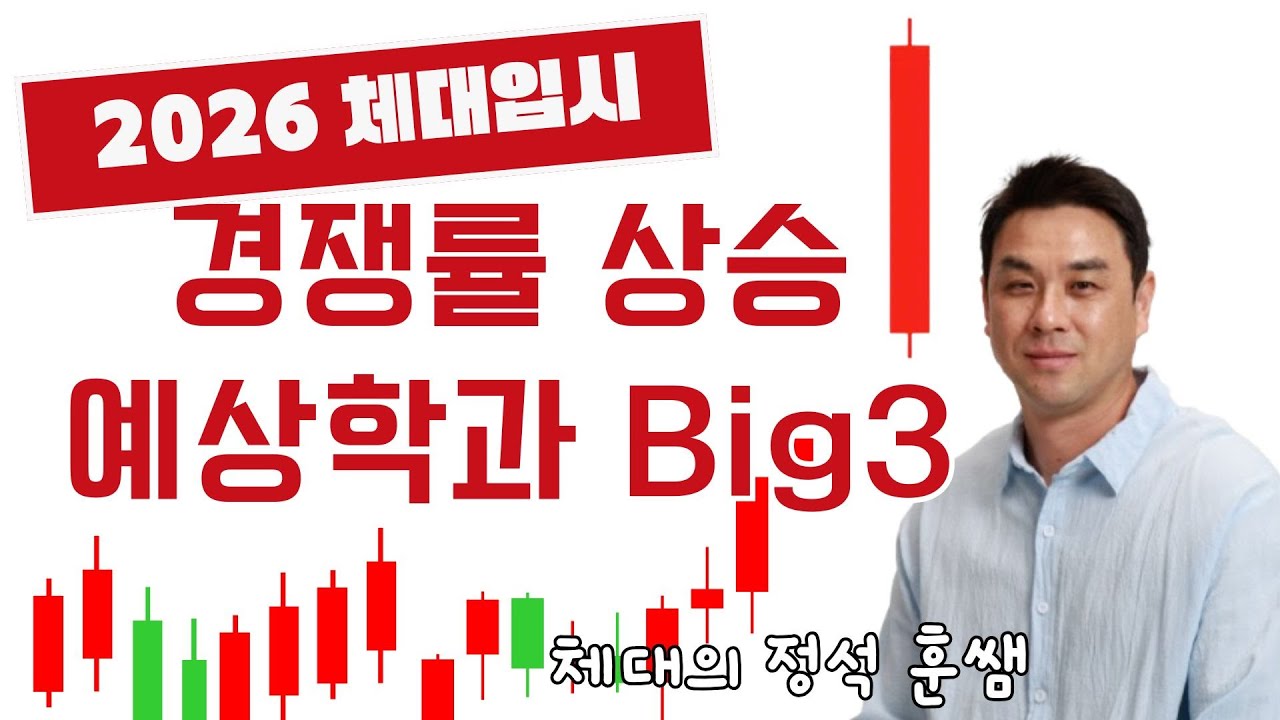 2026 체대입시 올해 경쟁률 폭발할 대학 Big3