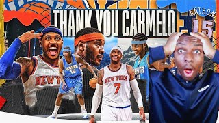 Carmelo Anthony's Ultimate Career Mixtape Reaction!!!