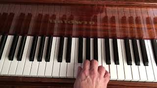 Major Scale Piano fingerings Video 1 C G D A E B Major