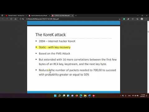 Techniques/Steps to Crack WEP Security Protocol: Lecture 4.1