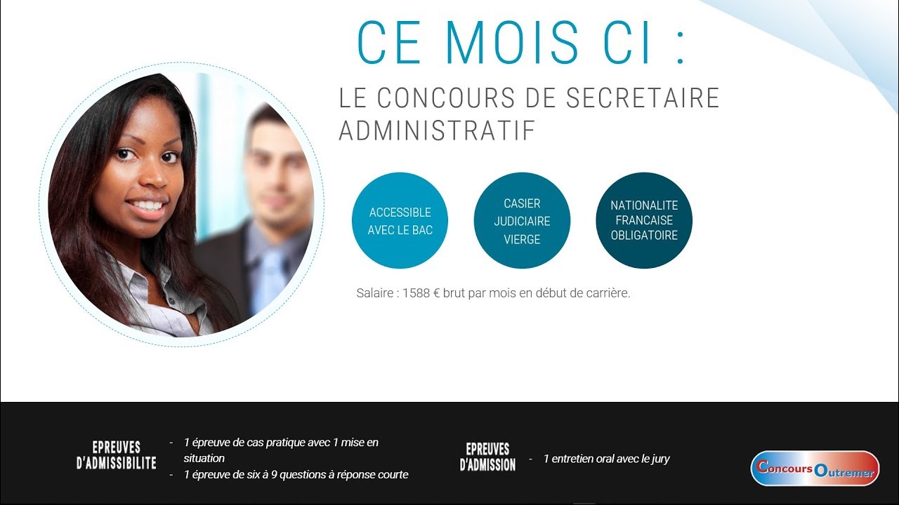 Le concours à saisir du mois - octobre : secrétaire administratif - YouTube