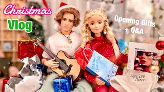 Emily’s CHRISTMAS! Opening Gifts with Chase + Holiday Q&A  Barbie Doll Videos