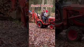 Papa Needs Help !!!! #sawmilllife #grandkids #papa #grandfather #grandson   #workethic #firewood