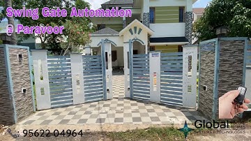 Swing Gate Automation installed at Paravoor, Varkala | Wifi Gate Automation in Kerala | 📞9562204964