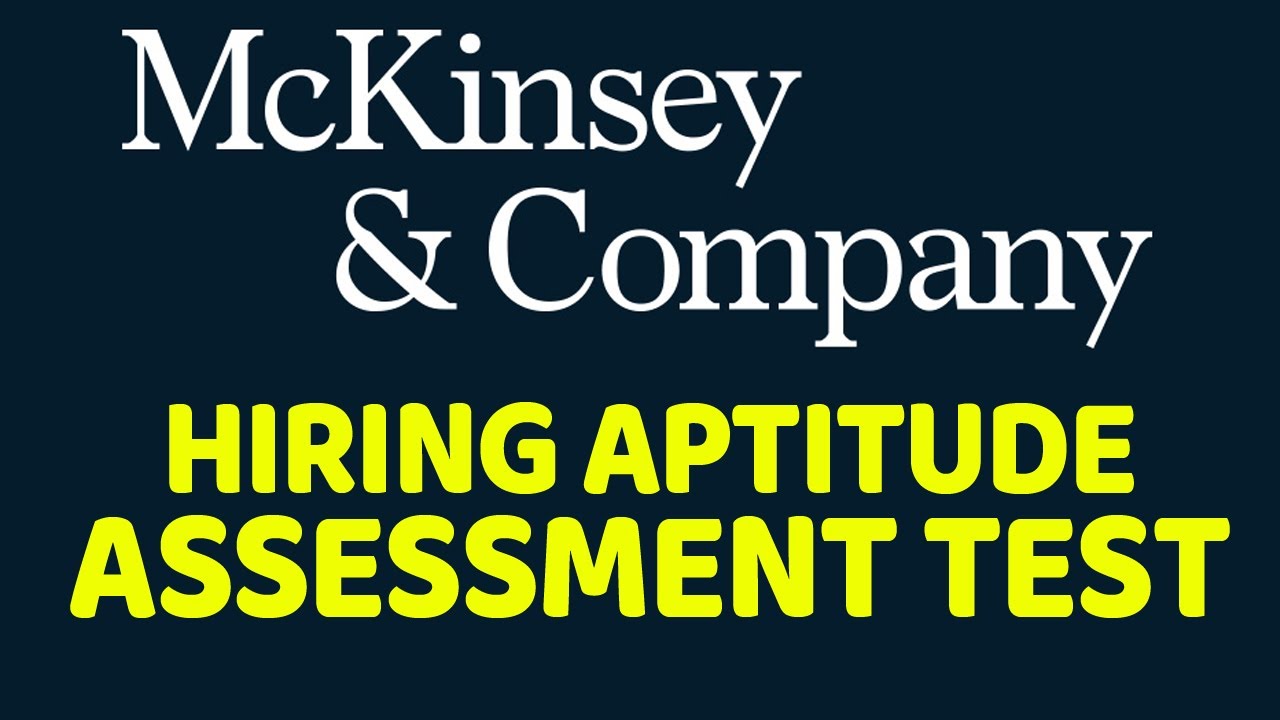 How To Pass McKinsey Job IQ Aptitude Test YouTube