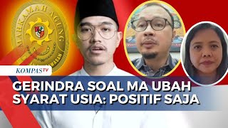 Gerindra Minta Khalayak Tak Berpandangan Buruk soal MA Ubah Syarat Usia Pilkada 2024: Lihat Dulu