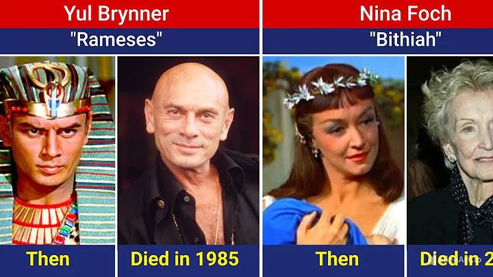 The Ten commandments (1956) Cast THEN and NOW 2024.