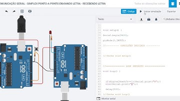 ARDUINO: COMUNICAÇÃO SERIAL - ENVIO e RECEPÇÃO de LETRA MAIÚSCULA E MINUSCULA