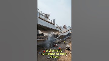🚧 AI Simulates a Bridge Collapse During Construction!