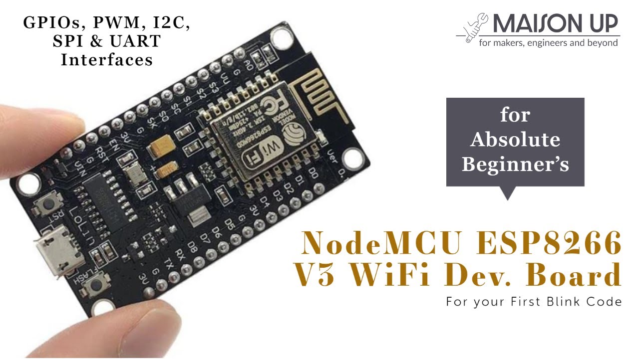 Beginner's Guide NodeMCU ESP8266 V3 on Arduino IDE  Step-by-Step Tutorial  for Your First Blink Code 