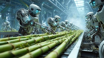 ROBOT Workers Inside a REAL Sugar Factory (Full Process)