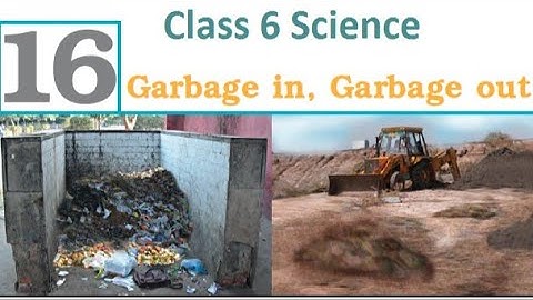 Part 2- Garbage In, Garbage Out - Class 6 Science Chapter 16 NCERT CBSE BOARD