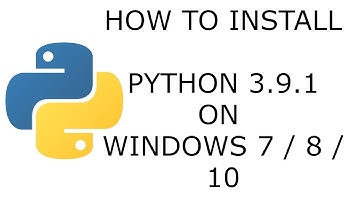 how to install python 3.9.1 on windows 10