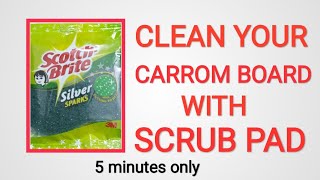 Clean Your Carrom Board With Scrub pad | Smooth Carrom Board screenshot 3