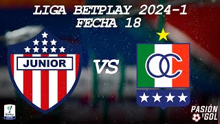 EN VIVO:  JUNIOR vs ONCE CALDAS - FECHA 18 - LIGA BETPLAY - 2024-1 (AUDIO)