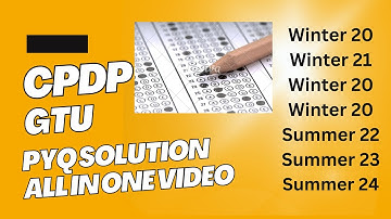 CPDP GTU(3150004) Sem-5 All PYQ Solution in One Video