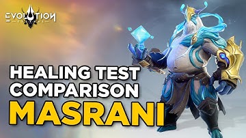 Masrani Best Equipment Build Healing Test Comparison | Eternal Evolution