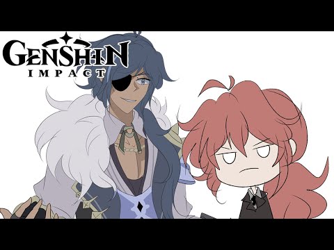 Awkward Sibling Hug [Genshin Impact Comic Dub]