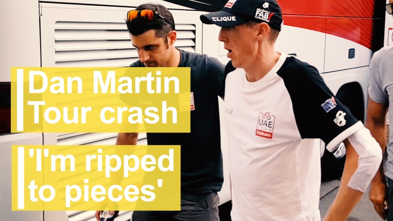 journalistic writing Dan Martin Tour crash: 'I'm ripped to pieces'