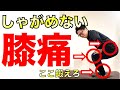 しゃがめない膝の痛み！ここを鍛えて調整しろ！