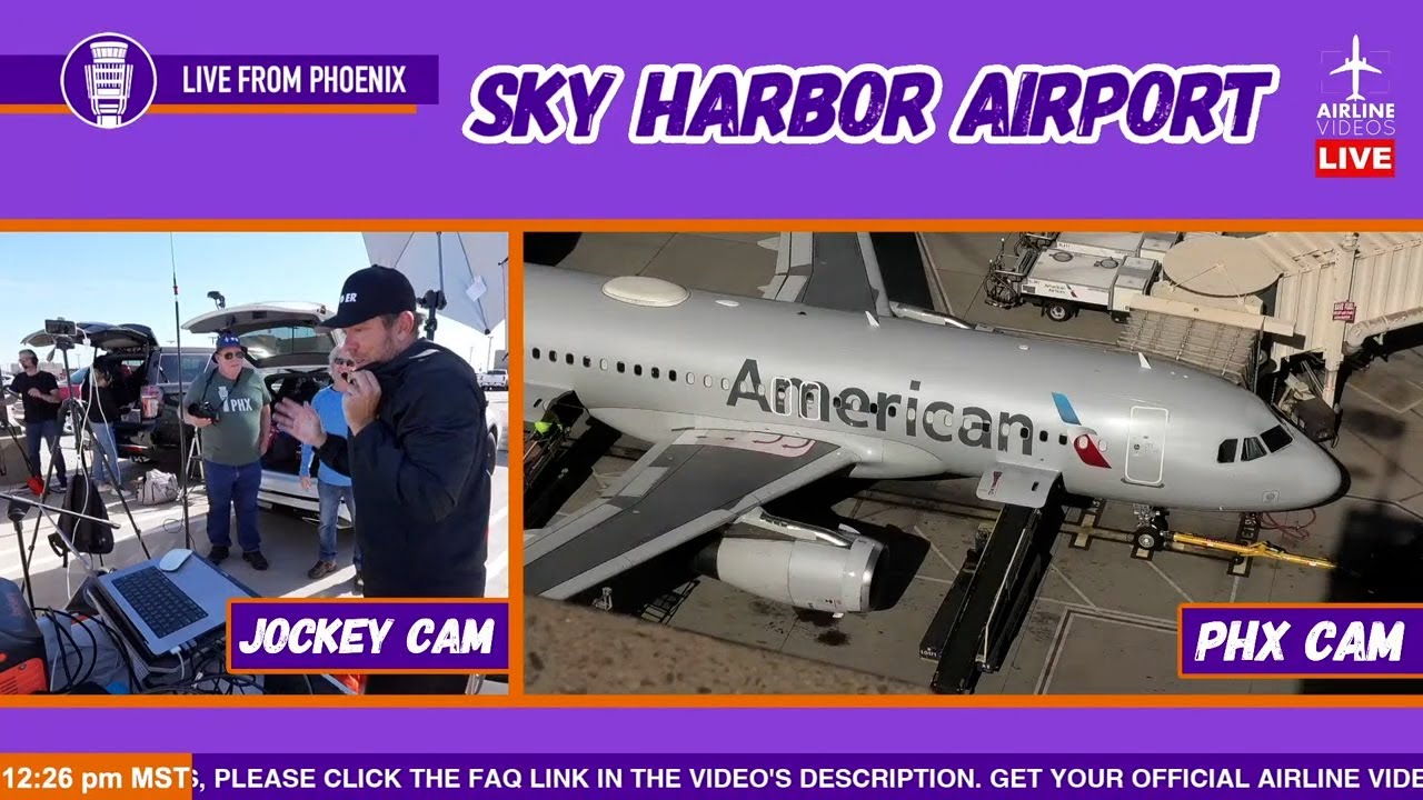 LIVE AIRPORT ACTION at Phoenix Sky Harbor Airport (PHX) YouTube