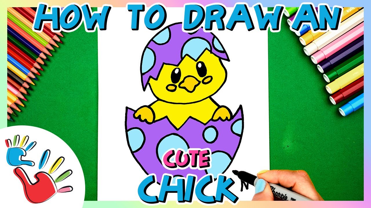 How to Draw a Cute Chick Hatching from an Egg: Easter Fun for Kids! 🐣