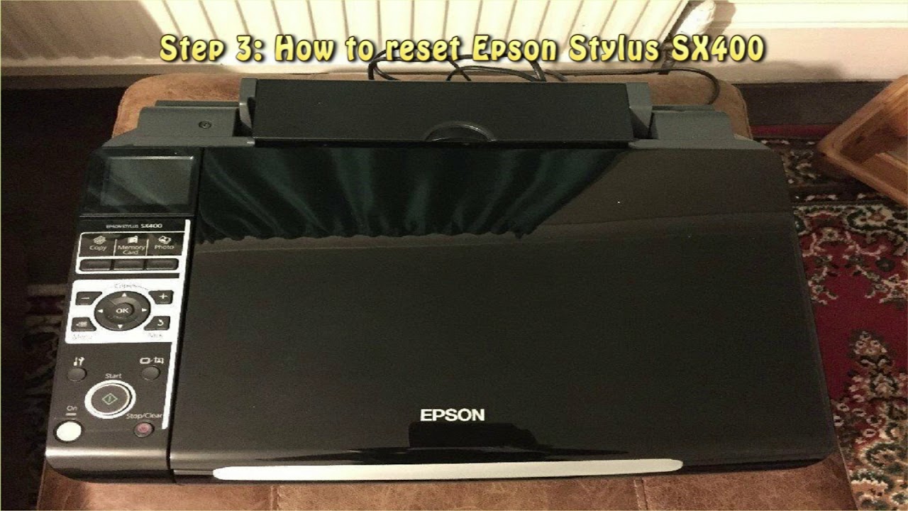 Reset Epson Stylus SX400 Waste Ink Pad Counter YouTube