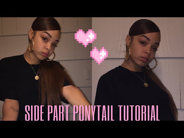 side part slick back ponytail natural｜TikTok खोज