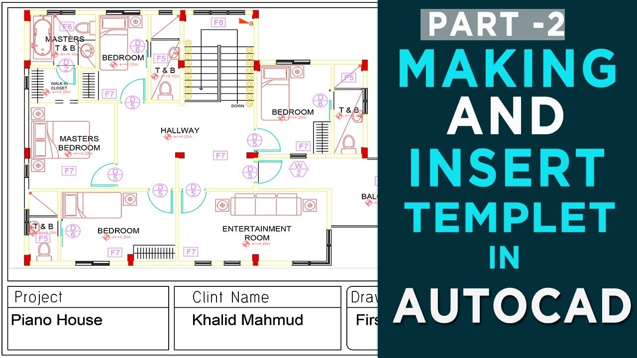 How to make and insert template in AutoCAD (in Hindi) PART-2 - YouTube