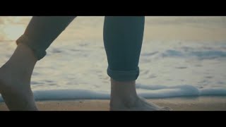 Walking on beach - cinematic slow motion