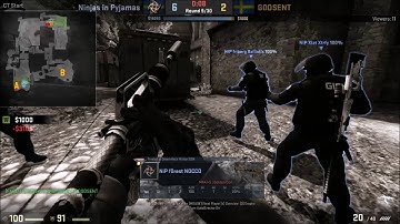POV - f0rest (NiP)(21-9) vs GODSENT / ECS Season 2 Europe / 9th of November 2016