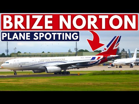 Plane Spotting at RAF BRIZE NORTON: "Boris Force One", An-225, Shorts SC-7 Skyvan, Lynx Wildcat (4K)