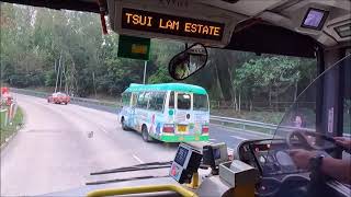 香港巴士 98A(KY9168)@Transbus Enviro500 Mk I 12m 坑口北去牛頭角站(循環線)[下層展望]