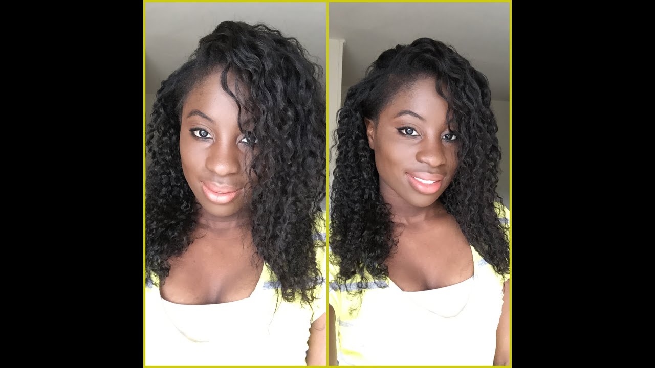Braid out on relaxed hair for those who struggle 