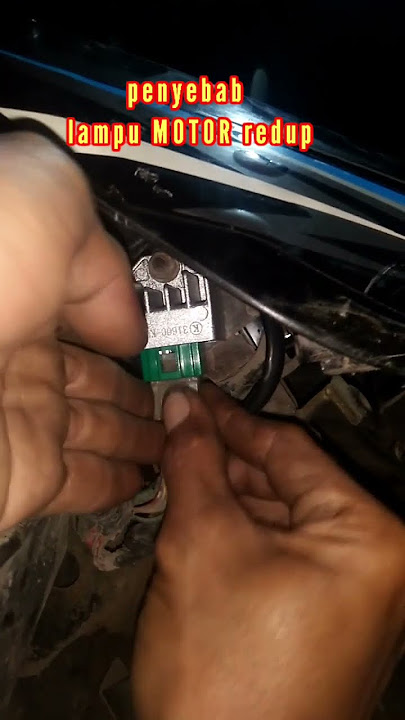 penyebab lampu motor redup