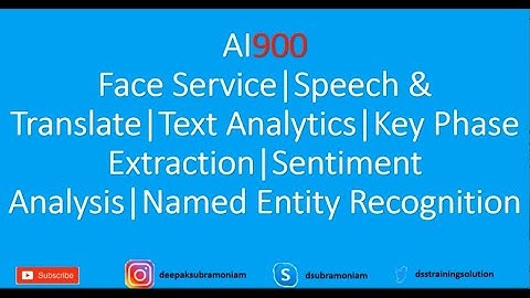 AI-900|L-8|Face Service|Speech & Translate|Text Analytics|Key Phase Extraction|Sentiment Analysis