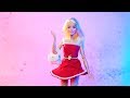 DIY Barbie Christmas Outfit (Easy Clothes for Barbie Doll)