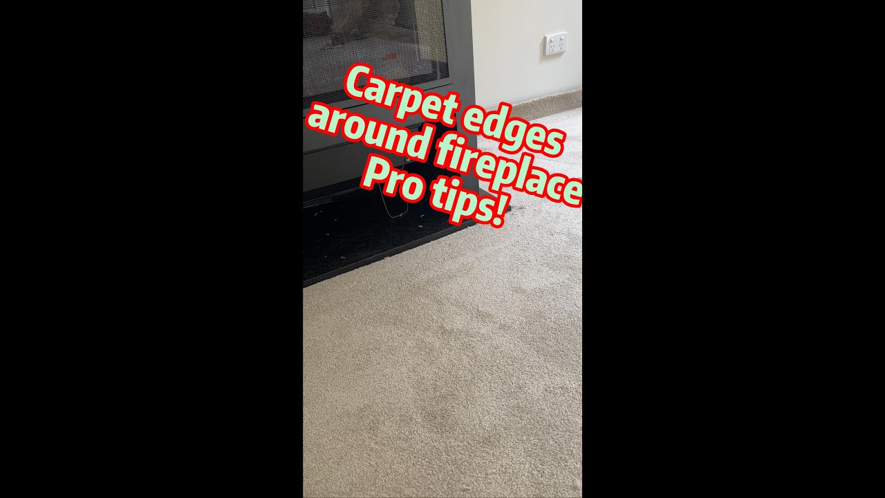 How to Finish Carpet Edges Along a Fireplace A StepbyStep Guide howto carpet tips YouTube
