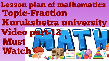 Fraction| Mathematics lesson plan| how to write mathematics lesson plan| #studymaterial #lessonplan