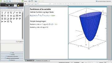 Funktioner af to variable: Intro