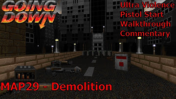 Doom II: Going Down (Ultra Violence 100%) Walkthrough (MAP29: Demolition)
